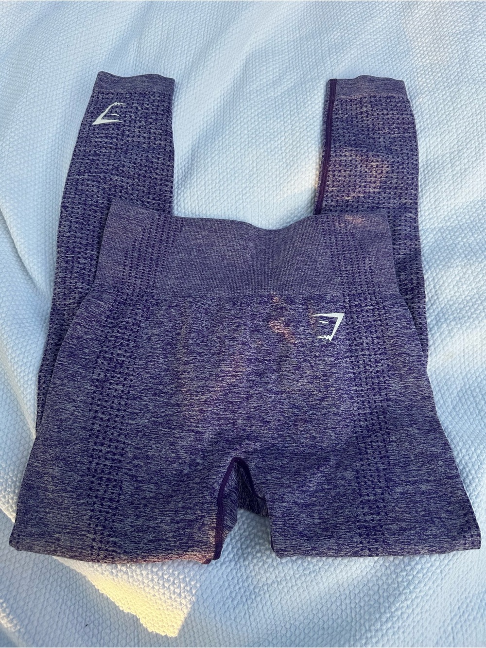 Gymshark Heathered Purple High-Rise Seamless Leggings